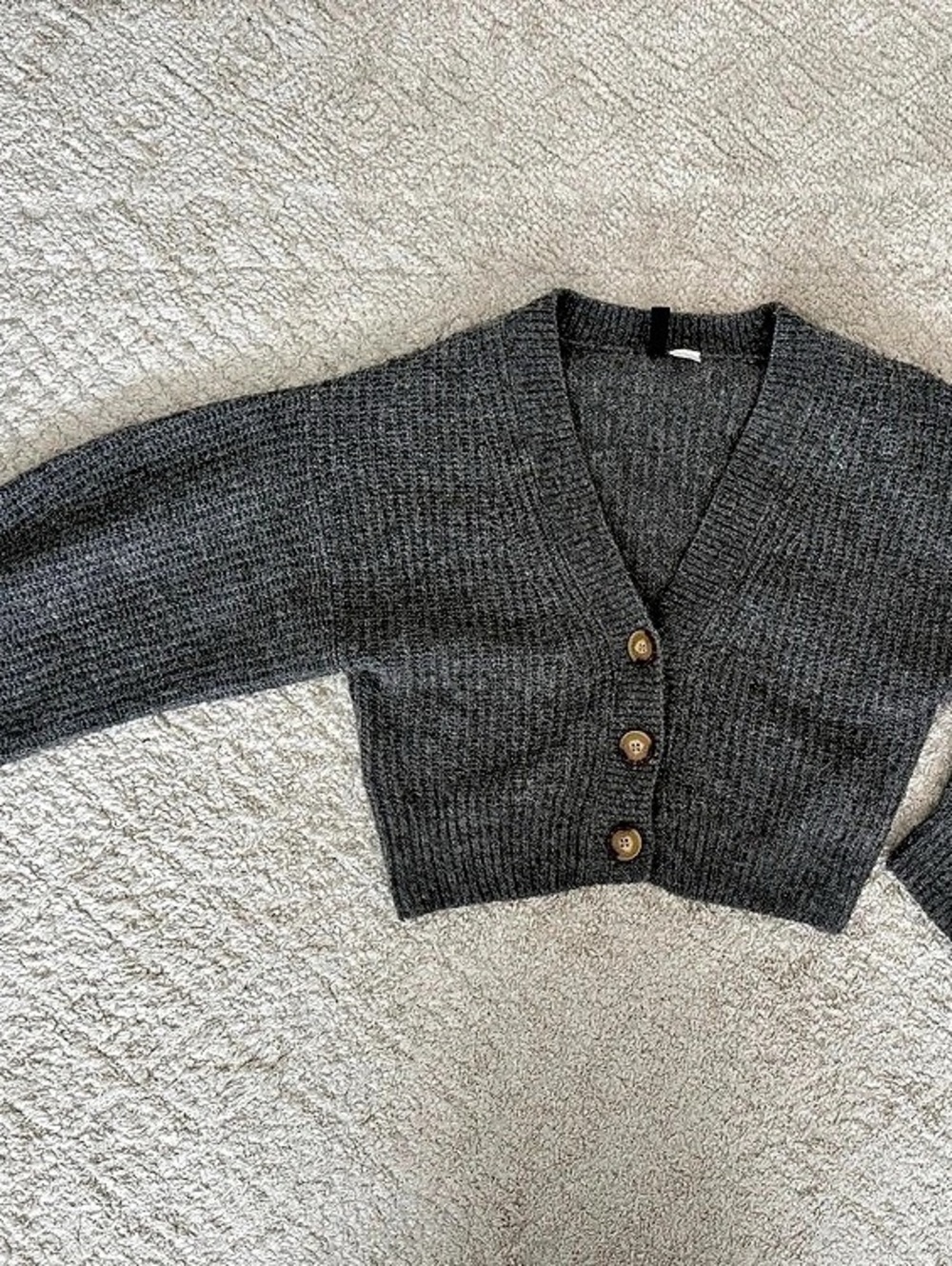 H&M Gray Wool Cardigan Size XS Like New